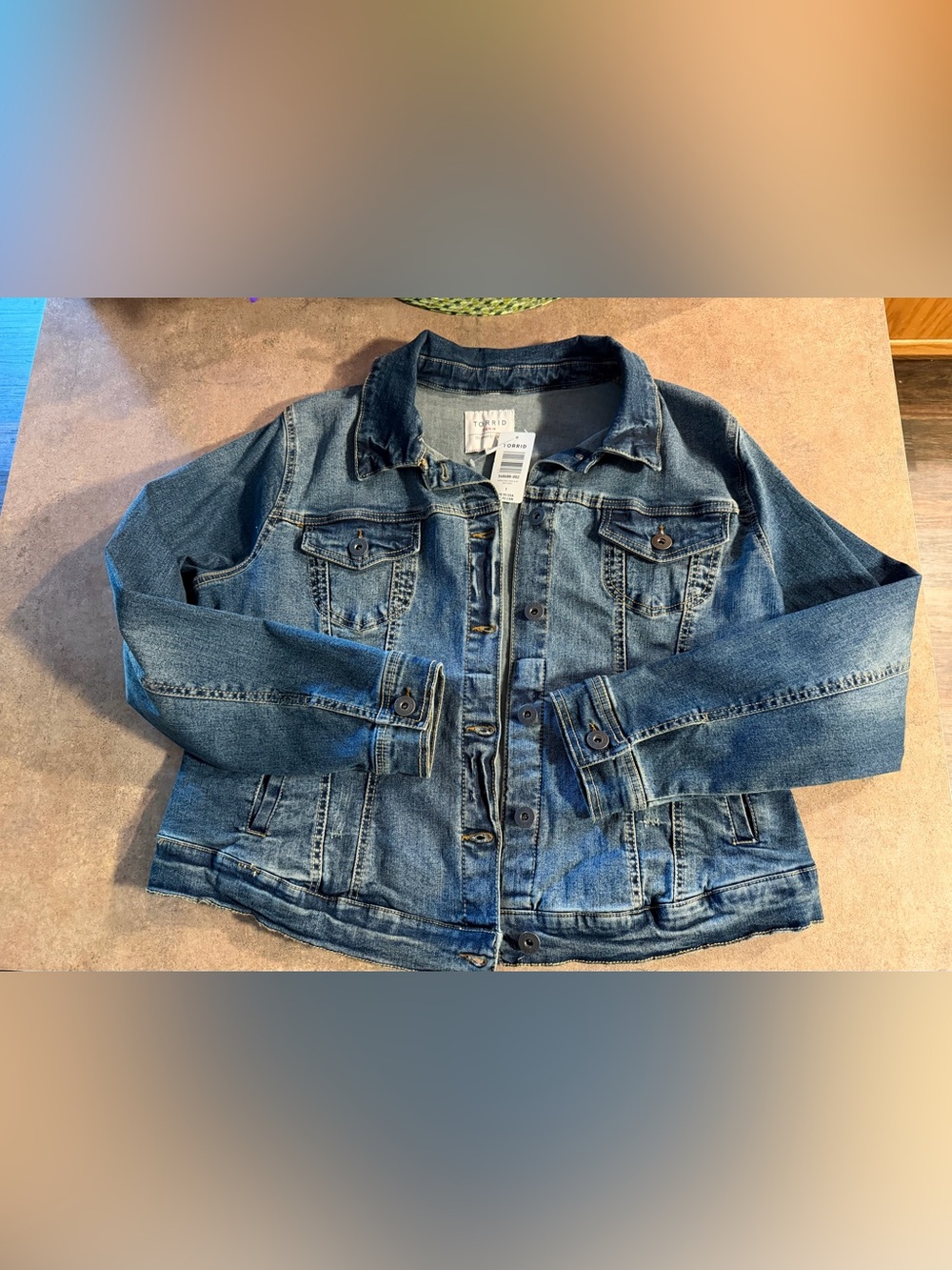 Torrid Denim Jacket in Medium Blue Wash